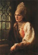 Konstantin Egorovich Makovsky  - Bilder Gemälde - Boyarina-3