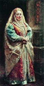 Konstantin Egorovich Makovsky  - Bilder Gemälde - Boyarina