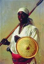 Konstantin Egorovich Makovsky  - Bilder Gemälde - Egyptian Warrior