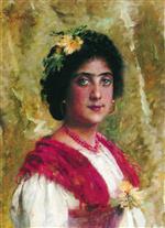 Konstantin Egorovich Makovsky  - Bilder Gemälde - Gypsy-2