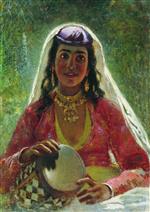 Konstantin Egorovich Makovsky  - Bilder Gemälde - Gypsy-3