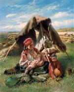 Konstantin Egorovich Makovsky  - Bilder Gemälde - Harvester