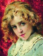 Konstantin Egorovich Makovsky  - Bilder Gemälde - Head of a Child