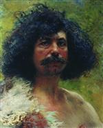 Konstantin Egorovich Makovsky  - Bilder Gemälde - Head of a Man