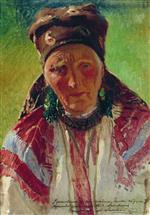 Konstantin Egorovich Makovsky  - Bilder Gemälde - Head of an Old Woman