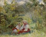 Konstantin Egorovich Makovsky  - Bilder Gemälde - In the Garden