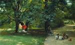 Konstantin Egorovich Makovsky  - Bilder Gemälde - In the Park