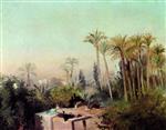 Konstantin Egorovich Makovsky  - Bilder Gemälde - Irrigation System in Egypt