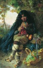 Konstantin Egorovich Makovsky  - Bilder Gemälde - Italian Boy-2