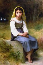 William Bouguereau  - Peintures - Méditation