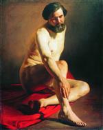 Konstantin Egorovich Makovsky  - Bilder Gemälde - Male Nude