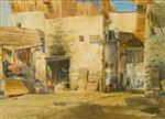 Konstantin Egorovich Makovsky  - Bilder Gemälde - Oriental street scene