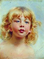 Konstantin Egorovich Makovsky  - Bilder Gemälde - Portrait of a Girl