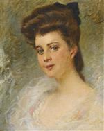 Konstantin Egorovich Makovsky  - Bilder Gemälde - Portrait of a Lady-4