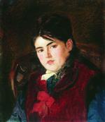Konstantin Egorovich Makovsky  - Bilder Gemälde - Portrait of a Woman-2