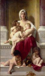 William Bouguereau  - Bilder Gemälde - Nächstenliebe