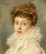 Konstantin Egorovich Makovsky  - Bilder Gemälde - Portrait of an Elegant Woman