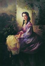 Konstantin Egorovich Makovsky  - Bilder Gemälde - Portrait of Countess S.L. Stroganova