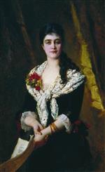 Konstantin Egorovich Makovsky  - Bilder Gemälde - Portrait of Panaeva-Kartseva