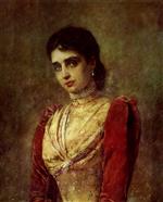 Konstantin Egorovich Makovsky  - Bilder Gemälde - Portrait of Slezkina