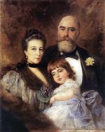 Konstantin Egorovich Makovsky  - Bilder Gemälde - Portrait of the Volkov Family