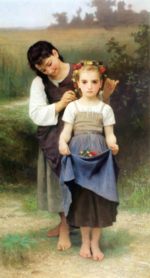 William Bouguereau  - Bilder Gemälde - parure des champs