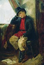 Konstantin Egorovich Makovsky  - Bilder Gemälde - Portrait of Vladimir Makovsky as a Child