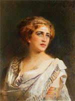 Konstantin Egorovich Makovsky  - Bilder Gemälde - Roman Woman