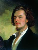 Konstantin Egorovich Makovsky  - Bilder Gemälde - Self Portrait