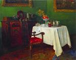 Konstantin Egorovich Makovsky  - Bilder Gemälde - Still Life in an Interior