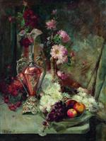 Konstantin Egorovich Makovsky  - Bilder Gemälde - Still Life-2