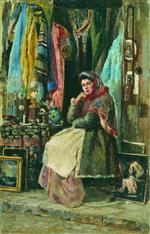 Konstantin Egorovich Makovsky  - Bilder Gemälde - The Antique Shop