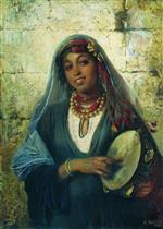 Konstantin Egorovich Makovsky  - Bilder Gemälde - The Gypsy