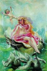 Konstantin Egorovich Makovsky  - Bilder Gemälde - The Water Nymph