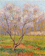 Henri Martin - Bilder Gemälde - Apple Tree in Blossom