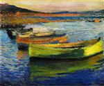 Henri Martin - Bilder Gemälde - Boats near Collioure