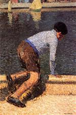 Henri Martin - Bilder Gemälde - Boy by the Water