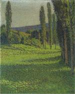 Henri Martin - Bilder Gemälde - By the Fields