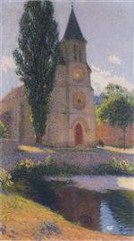 Henri Martin - Bilder Gemälde - Church at Labastide du Vert