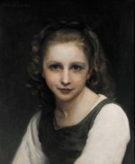 William Bouguereau  - Peintures - Portrait d'une jeune fille 