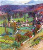 Henri Martin  - Bilder Gemälde - Effet du Matin, Labastide-du-Vert