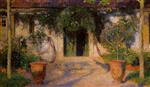 Henri Martin  - Bilder Gemälde - Entrance to a House