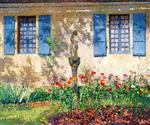 Bild:Flower Bed in front of the Windows at Marquayrol, in Labastide du Vert