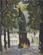 Henri Martin  - Bilder Gemälde - Garden of Luxembourg