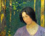 Henri Martin  - Bilder Gemälde - Head of a Woman