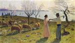 Henri Martin  - Bilder Gemälde - Idylle