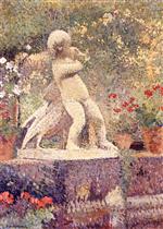 Henri Martin  - Bilder Gemälde - L enfant a L oie