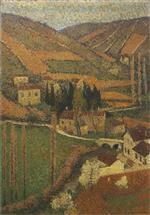 Henri Martin  - Bilder Gemälde - La Campagne