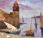 Henri Martin  - Bilder Gemälde - La Port de Collioure