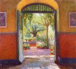 Henri Martin  - Bilder Gemälde - La porte ensoleille